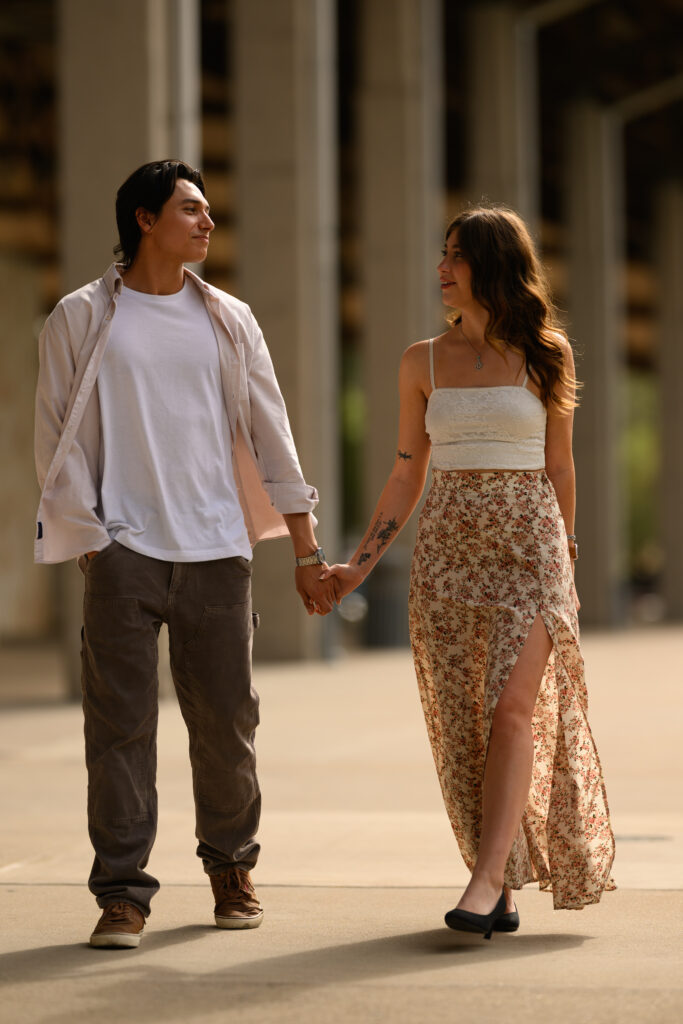 Couple portrait, downtown Austin
