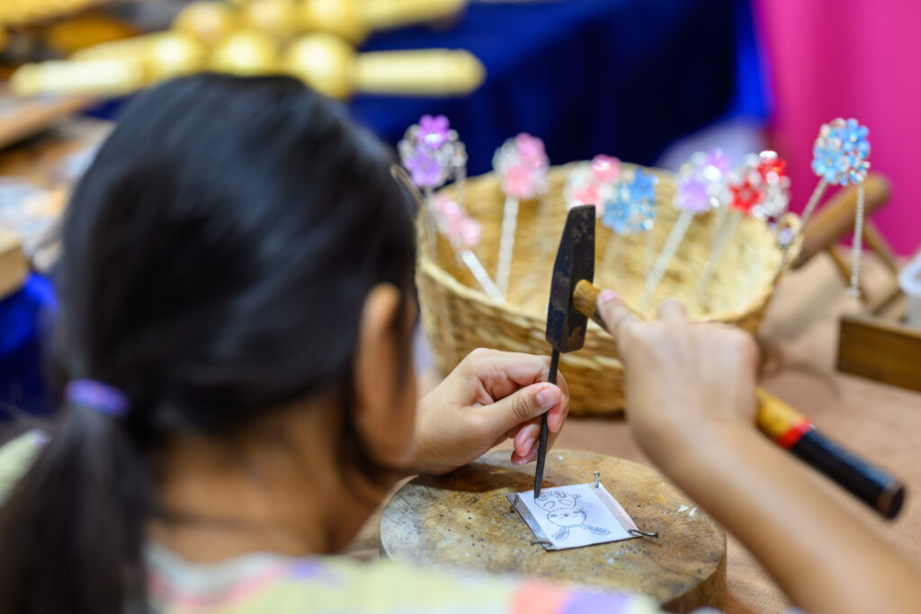 Cultural craft demonstration