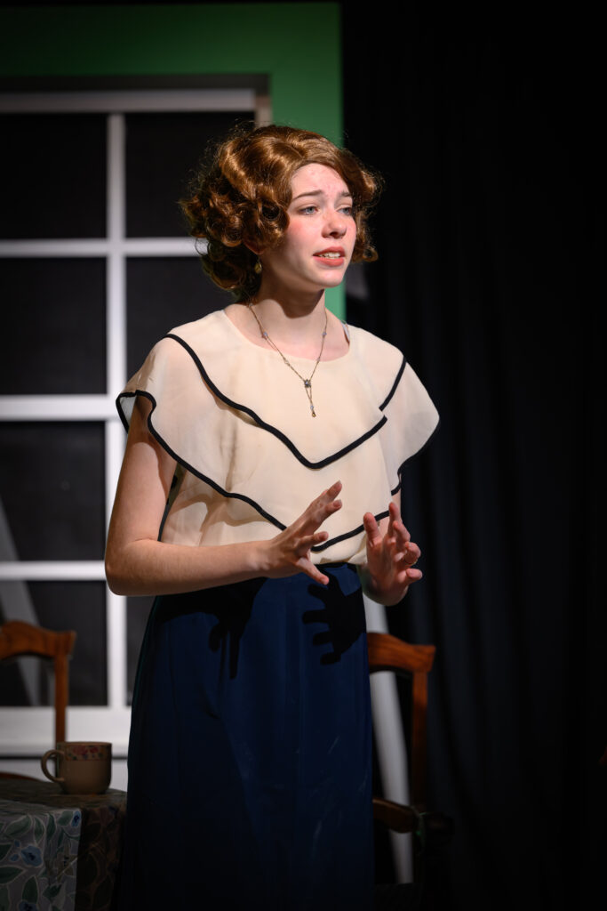 Theater performance, monologue moment