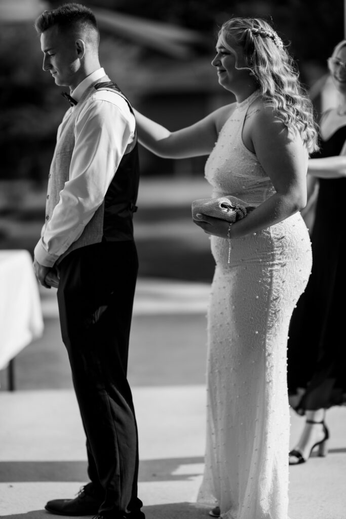 Bride and groom, ceremony moment